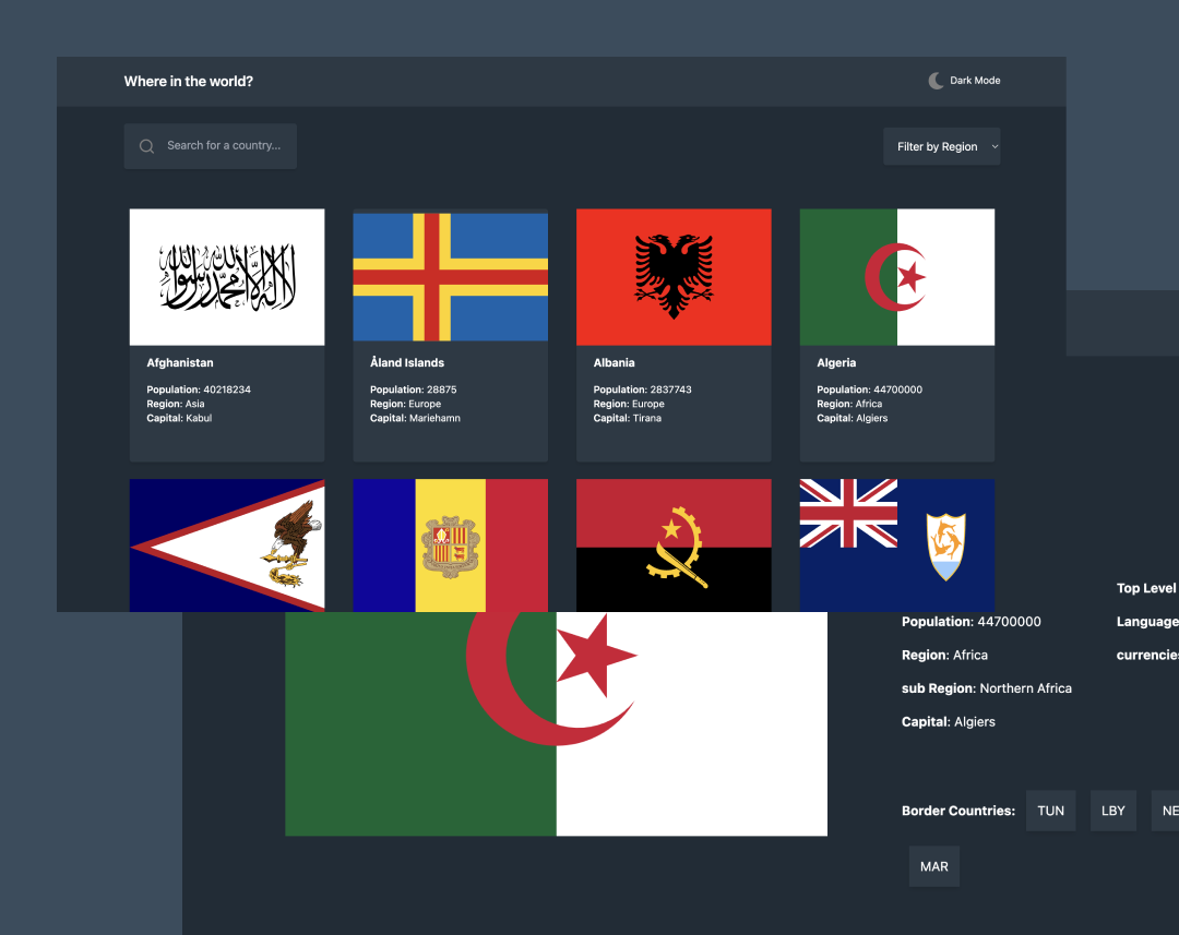 Rest Country API App